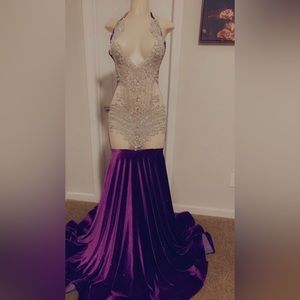 Purple prom dress